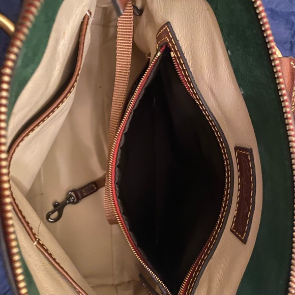 Dooney & Bourke Cameron Satchel in Chestnut. Approx measurements L12’ W5’ H9.5’. - Picture 9 of 9